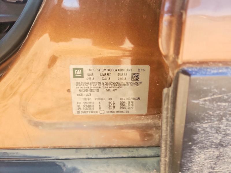 76753425 :رقم المزاد ، KL4CJASB4GB527403 vin ، 2016 Buick Encore مزاد بيع