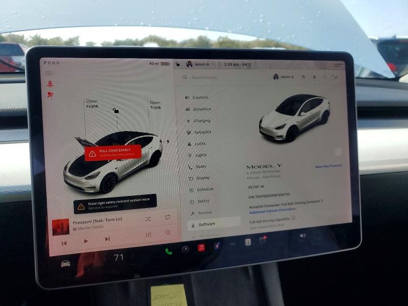 Aukcja sprzedaży 2022 Tesla Model Y, vin: 7SAYGDEE5NF354733, numer aukcji: 75905265