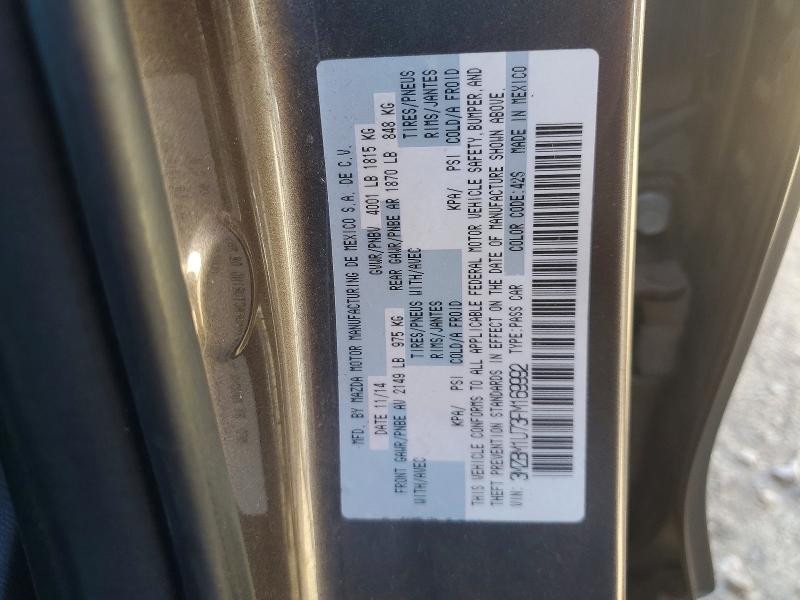 76003275 :رقم المزاد ، 3MZBM1U73FM169992 vin ، 2015 Mazda 3 مزاد بيع