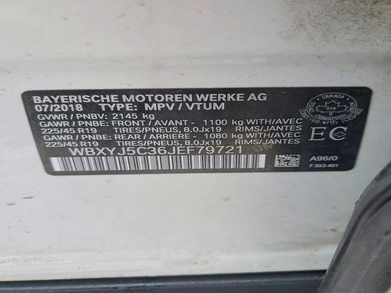 Продаж на аукціоні авто 2018 Bmw X2, vin: WBXYJ5C36JEF79721, номер лоту: 75186835