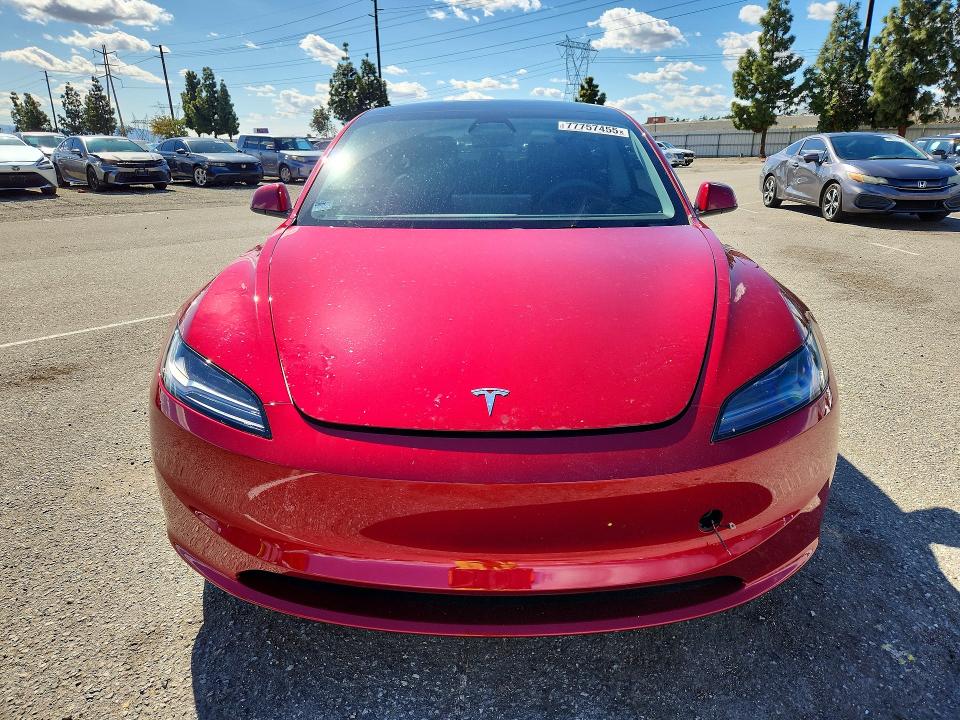 Aukcja sprzedaży 2025 Tesla Model 3, vin: 5YJ3E1EA6SF063596, numer aukcji: 77757455