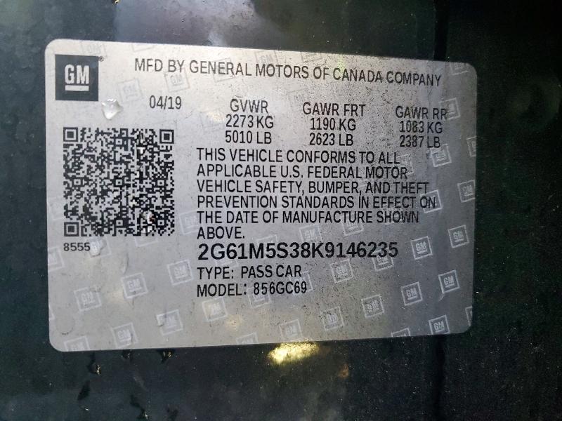 Продажа на аукционе авто 2019 Cadillac Xts, vin: 2G61M5S38K9146235, номер лота: 76955155