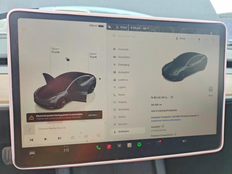 Aukcja sprzedaży 2023 Tesla Model 3, vin: 5YJ3E1EA0PF682606, numer aukcji: 78728725