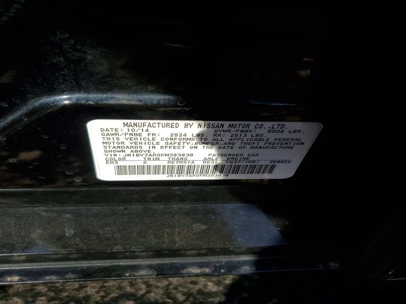 2015 Infiniti Q50 მანქანა იყიდება აუქციონზე, vin: JN1BV7AR0FM393938, აუქციონის ნომერი: 78483275