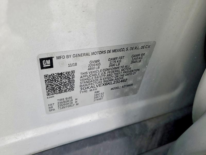 2019 Gmc Terrain მანქანა იყიდება აუქციონზე, vin: 3GKALVEX6KL231462, აუქციონის ნომერი: 76752355