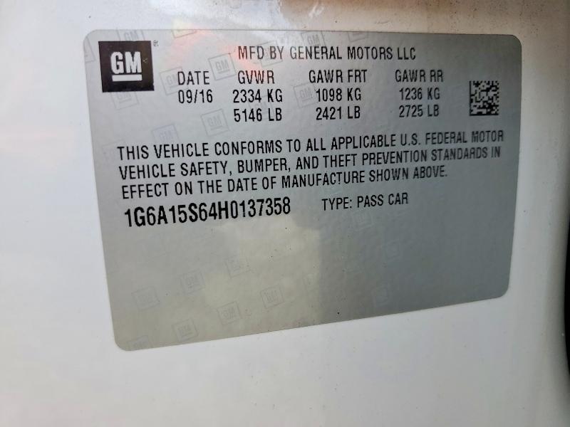 Продажа на аукционе авто 2017 Cadillac Cts-v, vin: 1G6A15S64H0137358, номер лота: 75696625