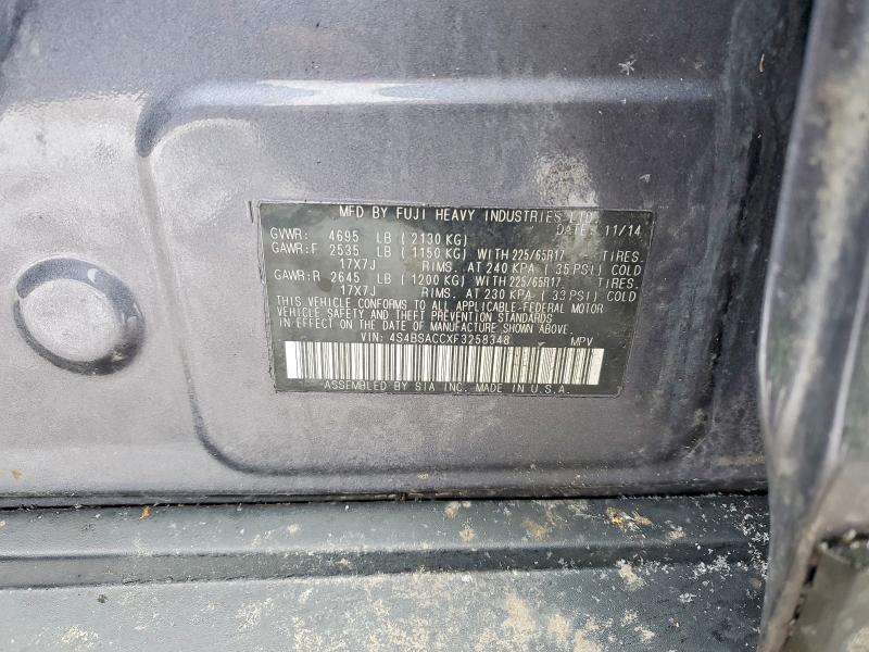 Aukcja sprzedaży 2015 Subaru Outback, vin: 4S4BSACCXF3258348, numer aukcji: 78542185
