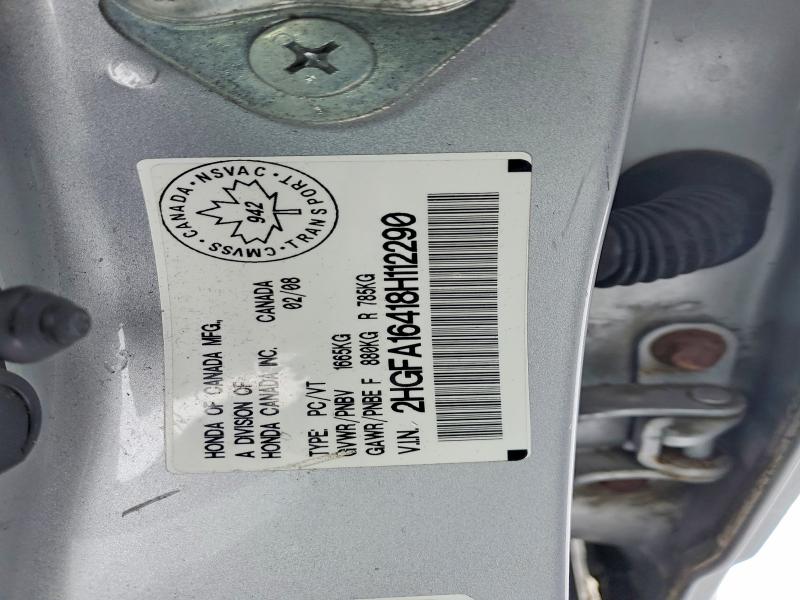 2008 Honda Civic მანქანა იყიდება აუქციონზე, vin: 2HGFA16418H112290, აუქციონის ნომერი: 76971385