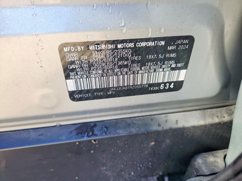 Продаж на аукціоні авто 2024 Mitsubishi Outlander, vin: JA4J3UA81RZ055776, номер лоту: 76771445