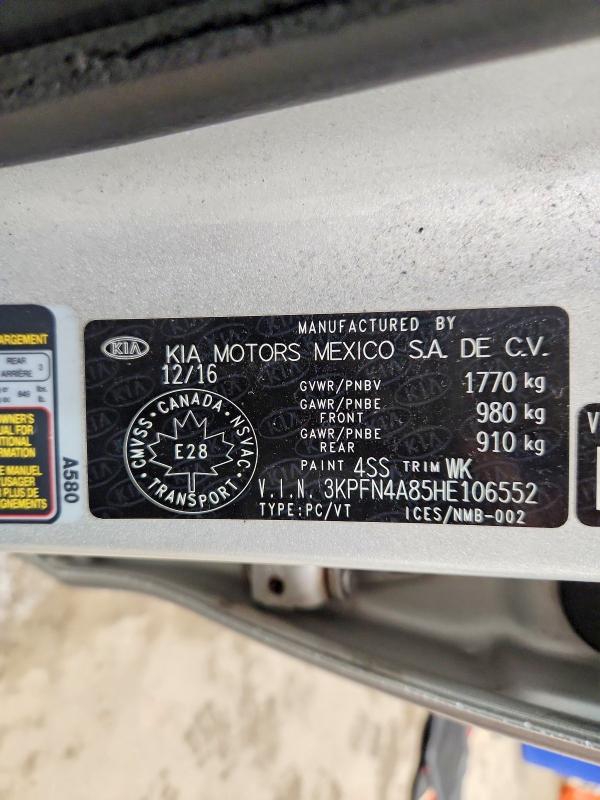 Продажа на аукционе авто 2017 Kia Forte, vin: 3KPFN4A85HE106552, номер лота: 78127205