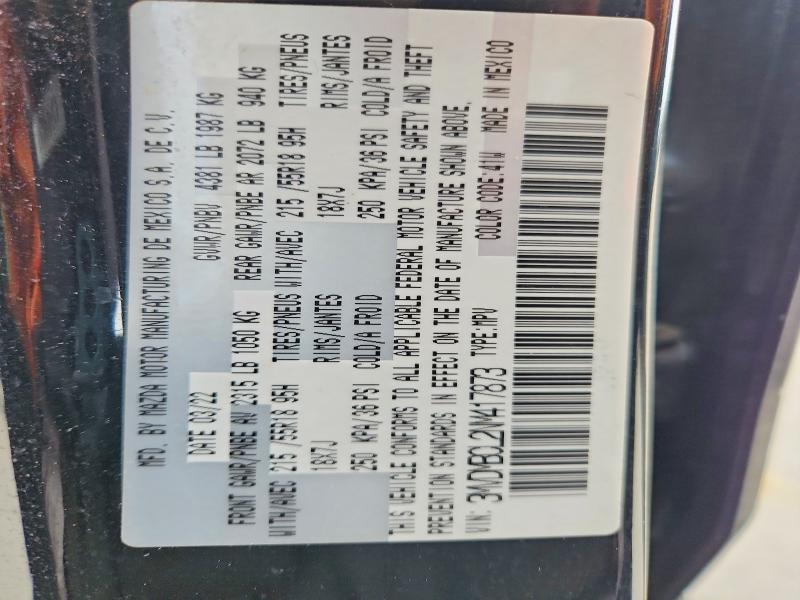 77812235 :رقم المزاد ، 3MVDMBCL2NM417873 vin ، 2022 Mazda Cx-30 مزاد بيع