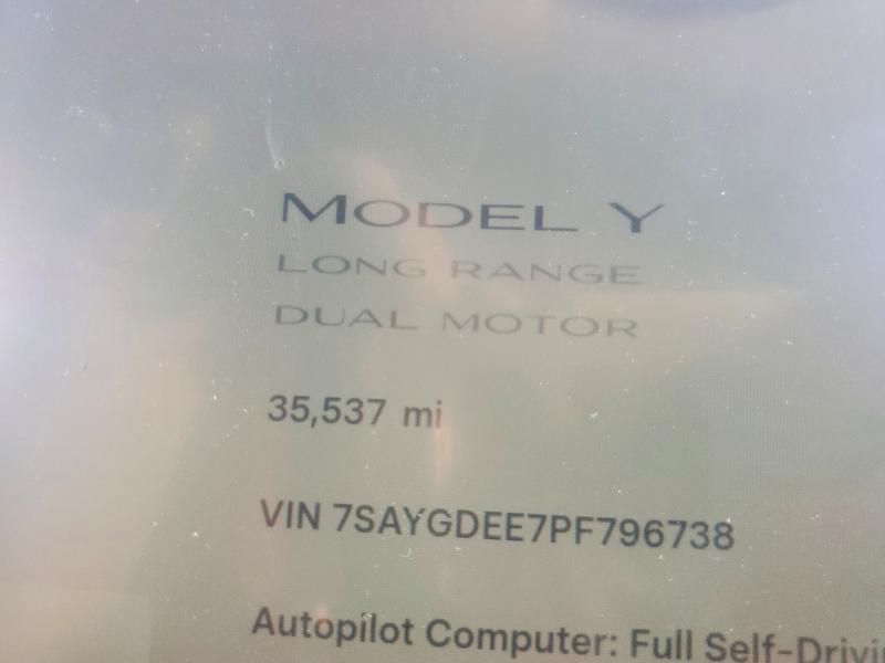 77868975 :رقم المزاد ، 7SAYGDEE7PF796738 vin ، 2023 Tesla Model Y مزاد بيع