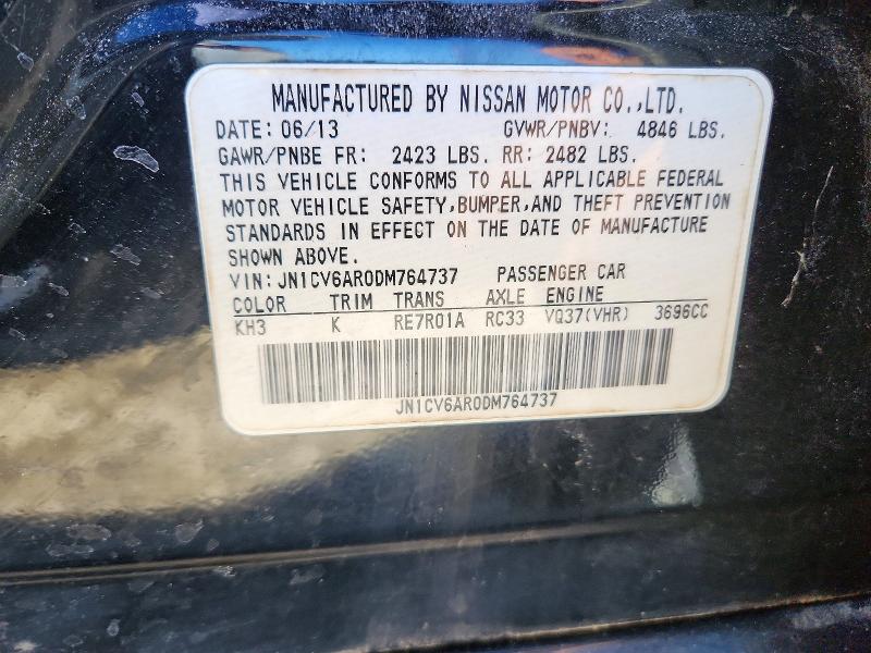 Продажа на аукционе авто 2013 Infiniti G37 Sedan, vin: JN1CV6AR0DM764737, номер лота: 76529135