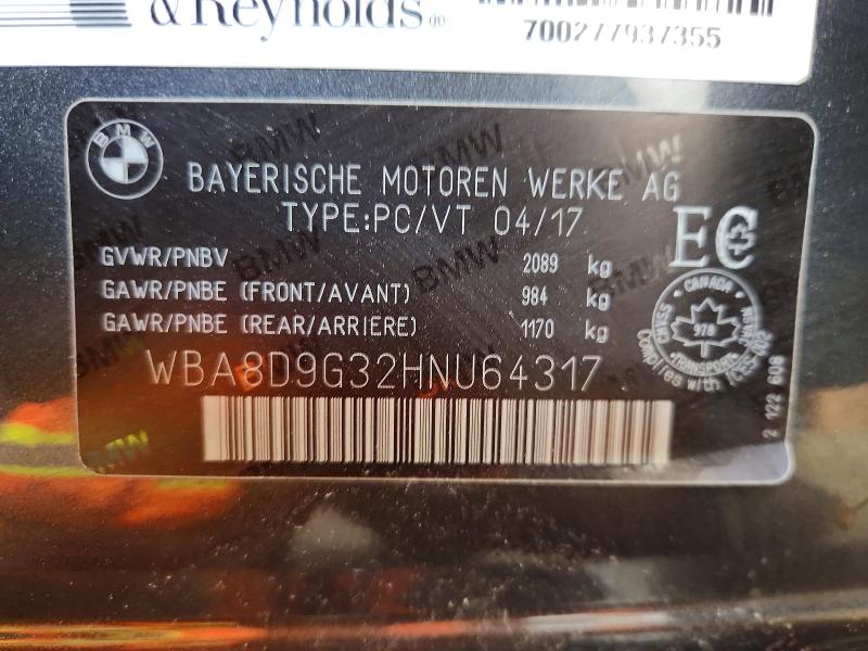 Продажа на аукционе авто 2017 Bmw 330, vin: WBA8D9G32HNU64317, номер лота: 78621545