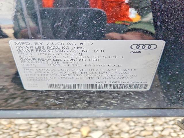 Aukcja sprzedaży 2017 Audi Q5, vin: WA1L2AFP2HA096005, numer aukcji: 78670355