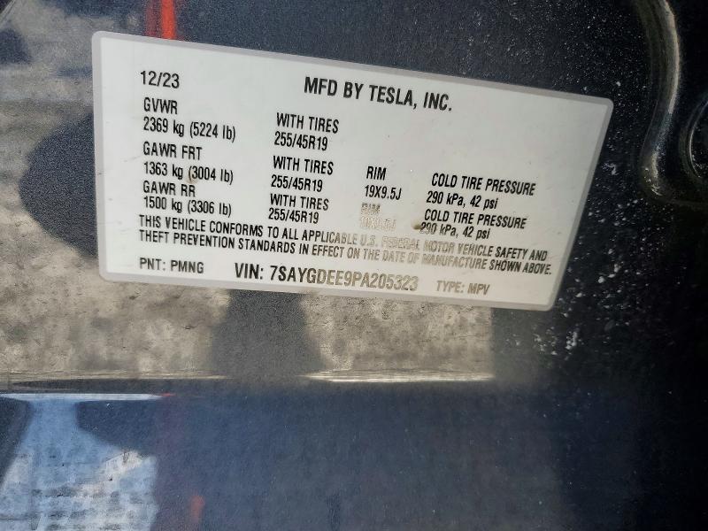 Aukcja sprzedaży 2023 Tesla Model Y, vin: 7SAYGDEE9PA205323, numer aukcji: 76791515