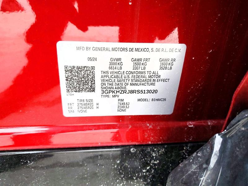 Продаж на аукціоні авто 2024 Honda Prologue, vin: 3GPKHZRJ8RS513020, номер лоту: 79030075