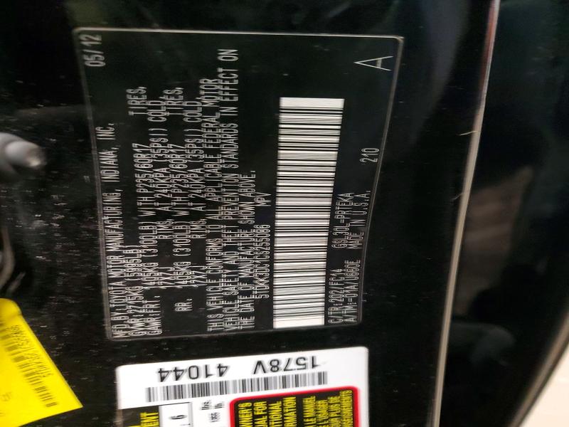 Aukcja sprzedaży 2012 Toyota Sienna, vin: 5TDKK3DC1CS255086, numer aukcji: 77960875