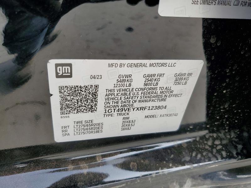 Продаж на аукціоні авто 2024 Gmc Sierra, vin: 1GT49VEYXRF123804, номер лоту: 78298905