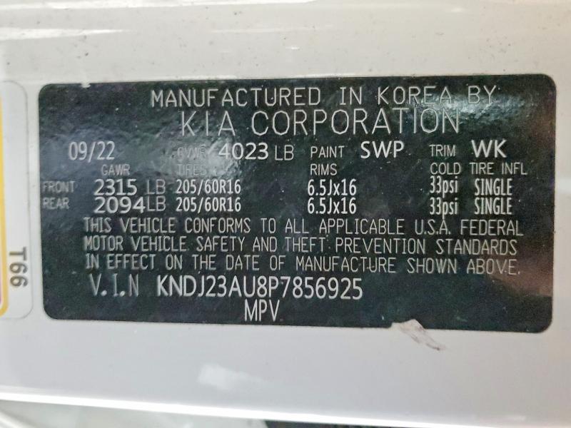 2023 Kia Soul მანქანა იყიდება აუქციონზე, vin: KNDJ23AU8P7856925, აუქციონის ნომერი: 75913405