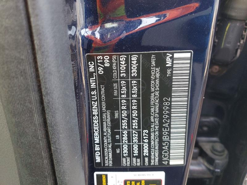 Продаж на аукціоні авто 2014 Mercedes-benz Ml 350, vin: 4JGDA5JB9EA299982, номер лоту: 75515265
