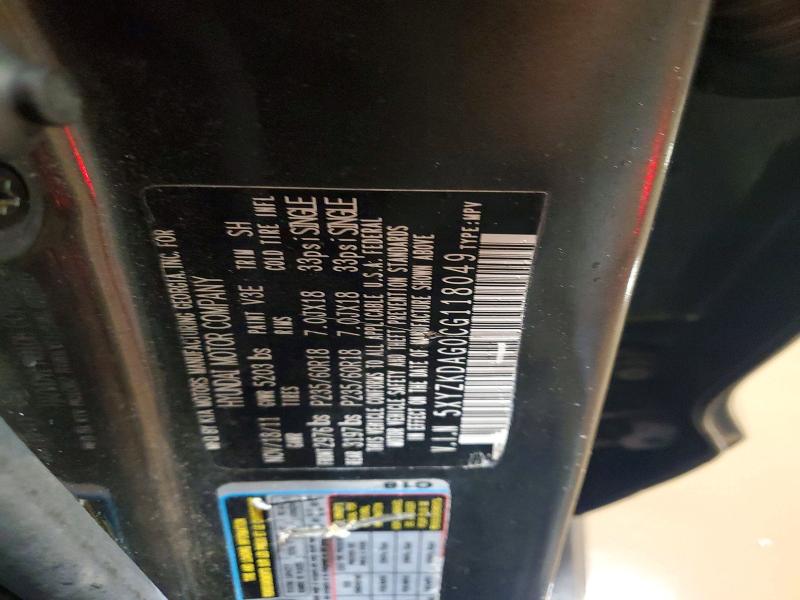 Aukcja sprzedaży 2012 Hyundai Santa Fe, vin: 5XYZKDAG0CG118049, numer aukcji: 75686875