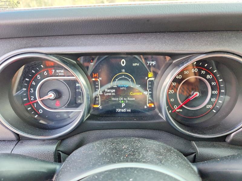 2021 Jeep Gladiator მანქანა იყიდება აუქციონზე, vin: 1C6JJTEG0ML582783, აუქციონის ნომერი: 76023895
