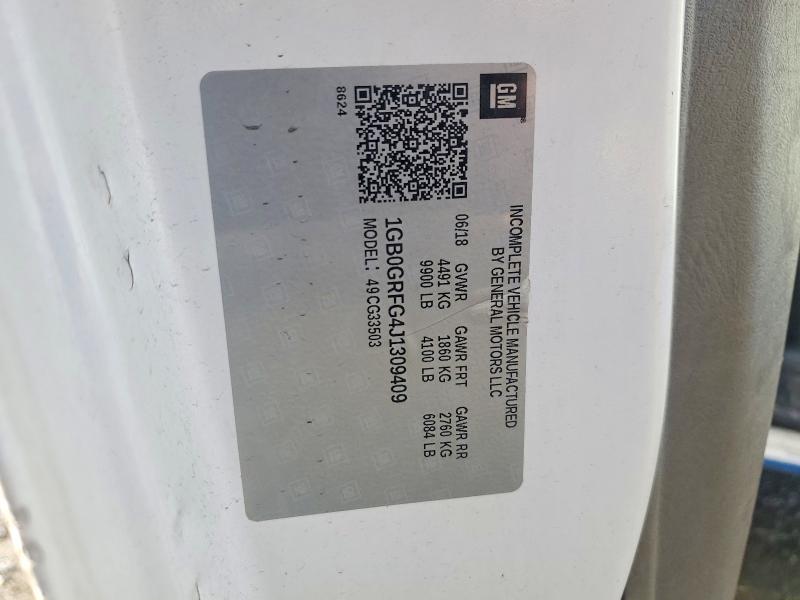 2018 Chevrolet Unknown მანქანა იყიდება აუქციონზე, vin: 1GB0GRFG4J1309409, აუქციონის ნომერი: 77555235
