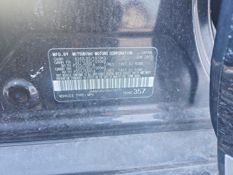 Продаж на аукціоні авто 2022 Mitsubishi Outlander Sport, vin: JA4APUAU1NU018171, номер лоту: 75574415