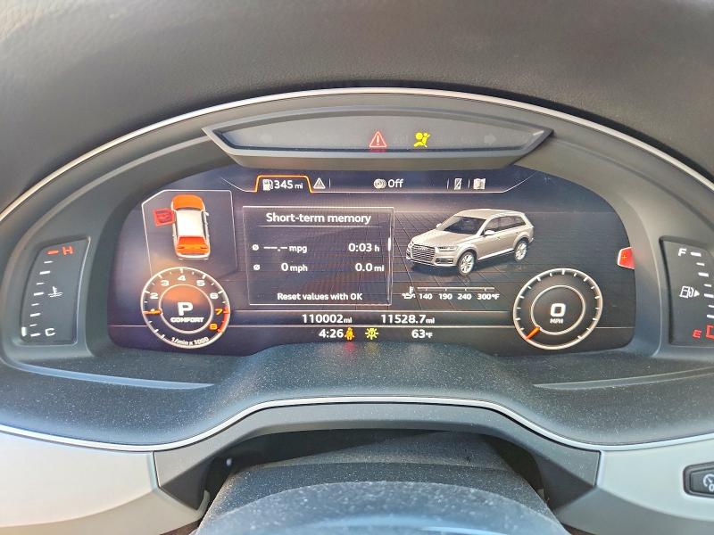 2019 Audi Q7 მანქანა იყიდება აუქციონზე, vin: WA1LHAF74KD021519, აუქციონის ნომერი: 76834295