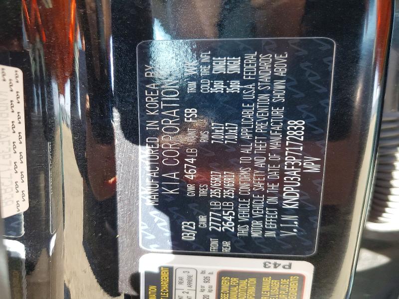 Aukcja sprzedaży 2023 Kia Sportage, vin: KNDPU3AF3P7172838, numer aukcji: 76408535