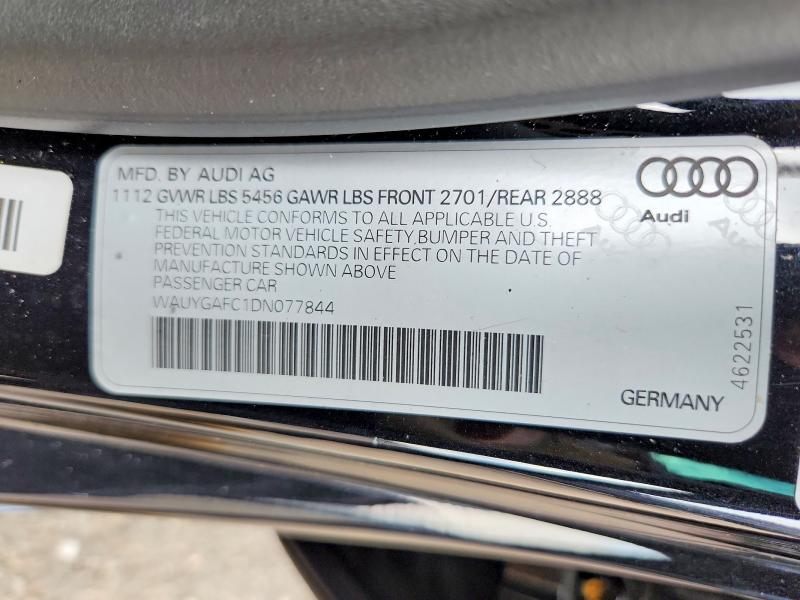 76728105 :رقم المزاد ، WAUYGAFC1DN077844 vin ، 2013 Audi A7 مزاد بيع