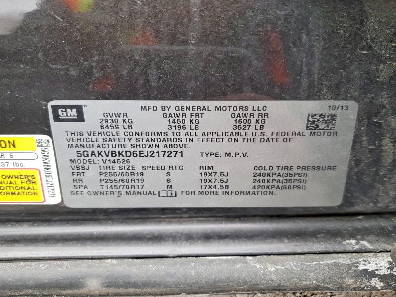 Aukcja sprzedaży 2014 Buick Enclave, vin: 5GAKVBKD6EJ217271, numer aukcji: 76772905