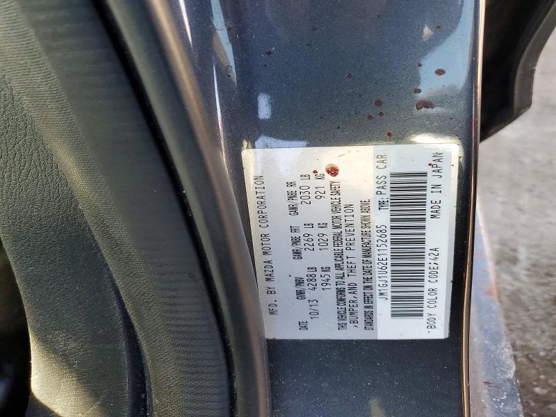 2014 Mazda 6 მანქანა იყიდება აუქციონზე, vin: JM1GJ1U62E1152685, აუქციონის ნომერი: 76377375