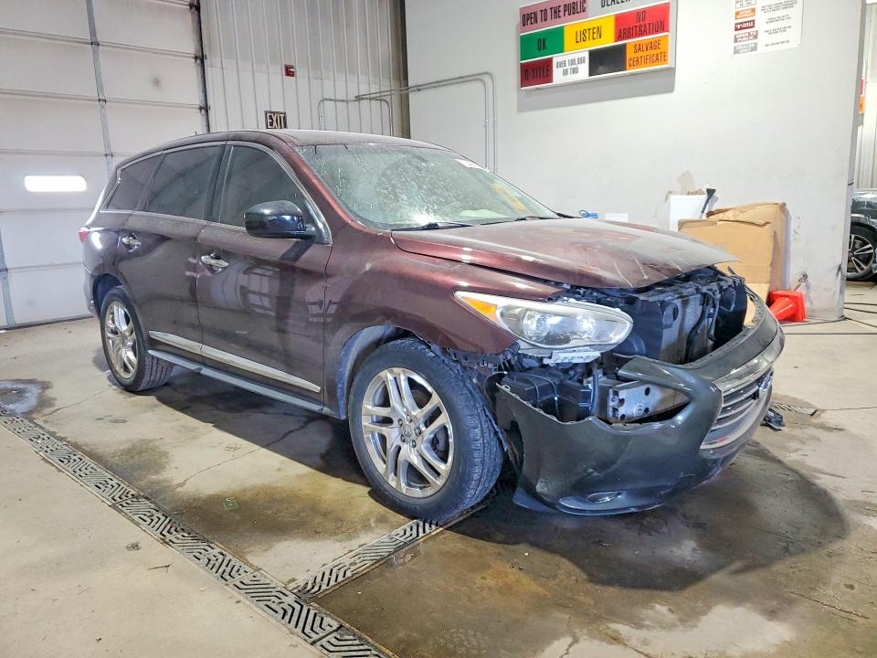 76468305 :رقم المزاد ، 5N1AL0MM9DC312570 vin ، 2013 Infiniti Jx35 مزاد بيع
