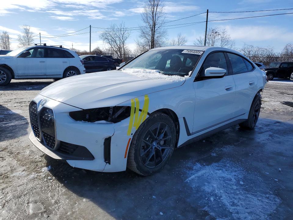 2024 Bmw I4 მანქანა იყიდება აუქციონზე, vin: WBY43AW06RFS76035, აუქციონის ნომერი: 75864005