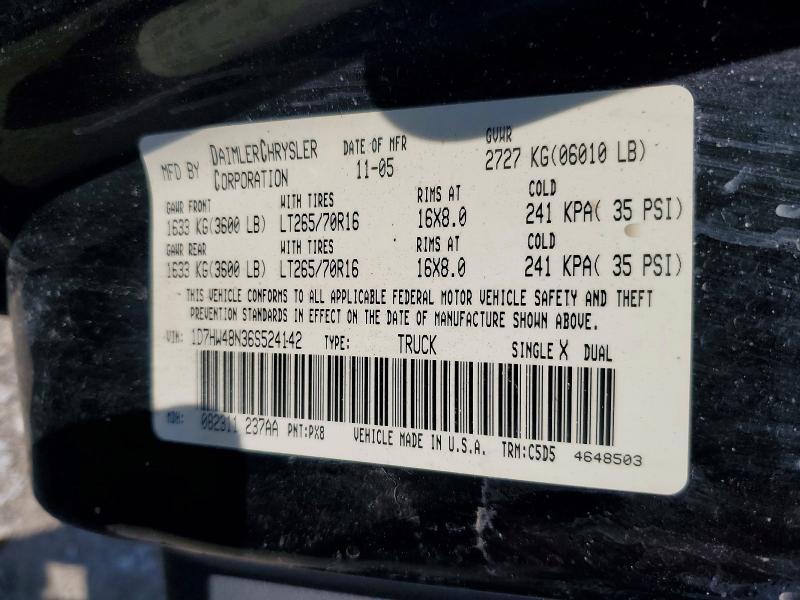 Продажа на аукционе авто 2006 Dodge Dakota, vin: 1D7HW48N36S524142, номер лота: 74701105