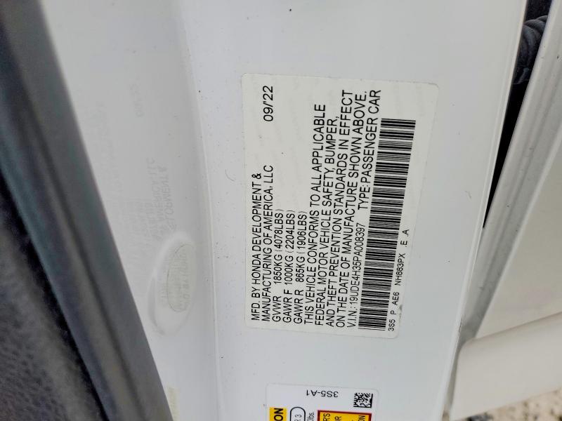 78083595 :رقم المزاد ، 19UDE4H35PA008397 vin ، 2023 Acura Integra مزاد بيع