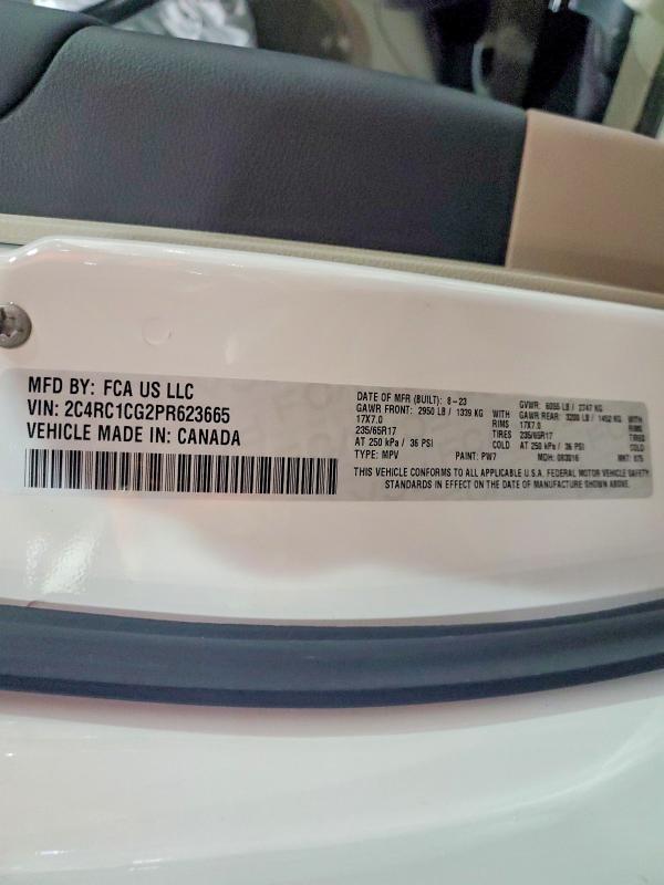 Продажа на аукционе авто 2023 Chrysler Voyager, vin: 2C4RC1CG2PR623665, номер лота: 77357365