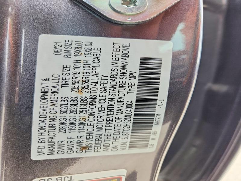 Aukcja sprzedaży 2021 Acura Rdx, vin: 5J8TC2H32ML040004, numer aukcji: 77965575