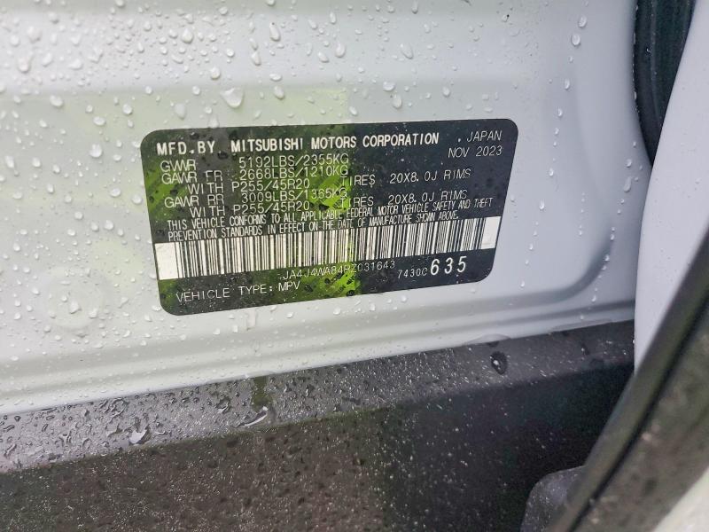 Aukcja sprzedaży 2024 Mitsubishi Outlander, vin: JA4J4WA84RZ031643, numer aukcji: 77823885