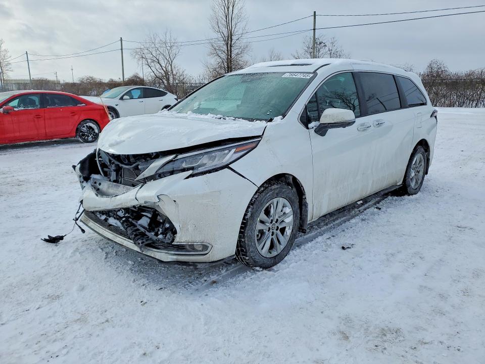 76647745 :رقم المزاد ، 5TDGSKFC8SS224641 vin ، 2025 Toyota Sienna مزاد بيع