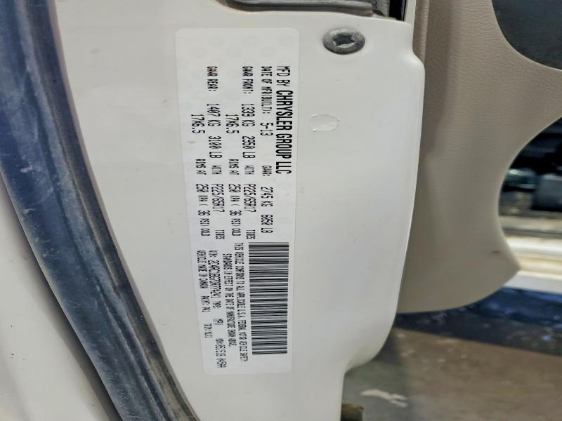 77080625 :رقم المزاد ، 2C4RC1BG7DR774241 vin ، 2013 Chrysler Town & Country مزاد بيع
