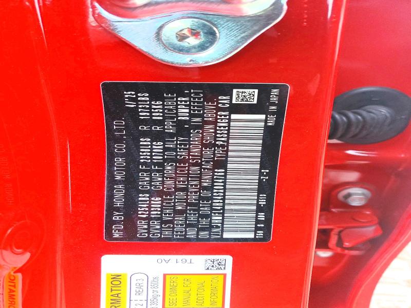 Aukcja sprzedaży 2025 Honda Civic, vin: JHMFL4H94SX004766, numer aukcji: 78150095