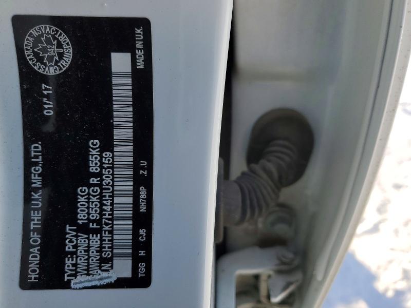 Aukcja sprzedaży 2017 Honda Civic, vin: SHHFK7H44HU305159, numer aukcji: 74772495
