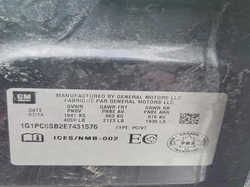Продаж на аукціоні авто 2014 Chevrolet Cruze, vin: 1G1PC5SB2E7431576, номер лоту: 76074165