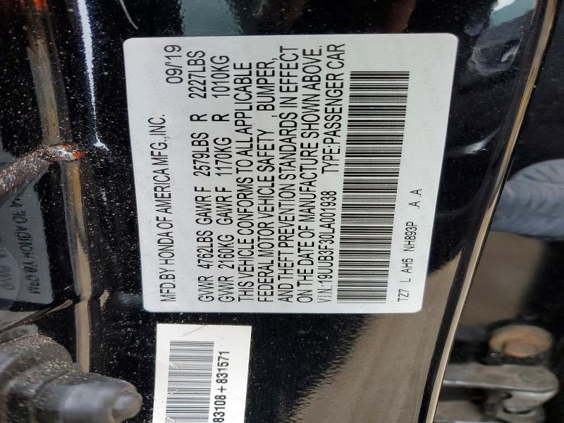 Продаж на аукціоні авто 2020 Acura Tlx, vin: 19UUB3F30LA001938, номер лоту: 76202835
