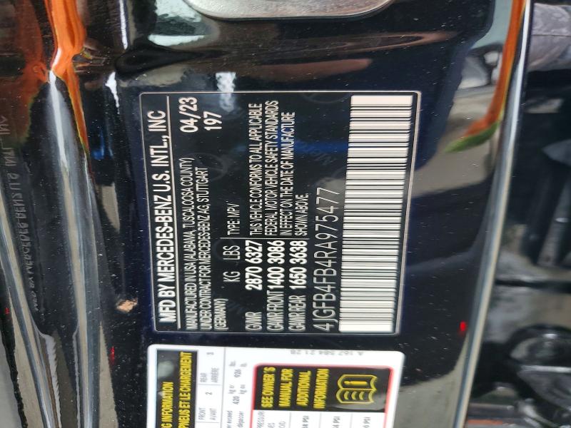 Aukcja sprzedaży 2024 Mercedes-benz Gle, vin: 4JGFB4FB4RA975477, numer aukcji: 78219155