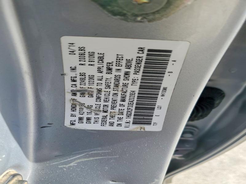 78511865 :رقم المزاد ، 1HGCR2F30EA202954 vin ، 2014 Honda Accord مزاد بيع