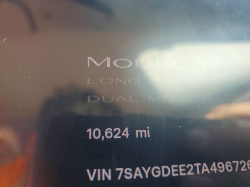 Aukcja sprzedaży 2026 Tesla Model Y, vin: 7SAYGDEE2TA496726, numer aukcji: 75983655